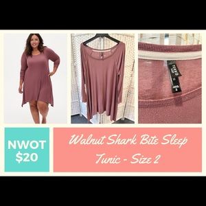 Torrid Walnut Sharkbite Sleep Tunic Size 2